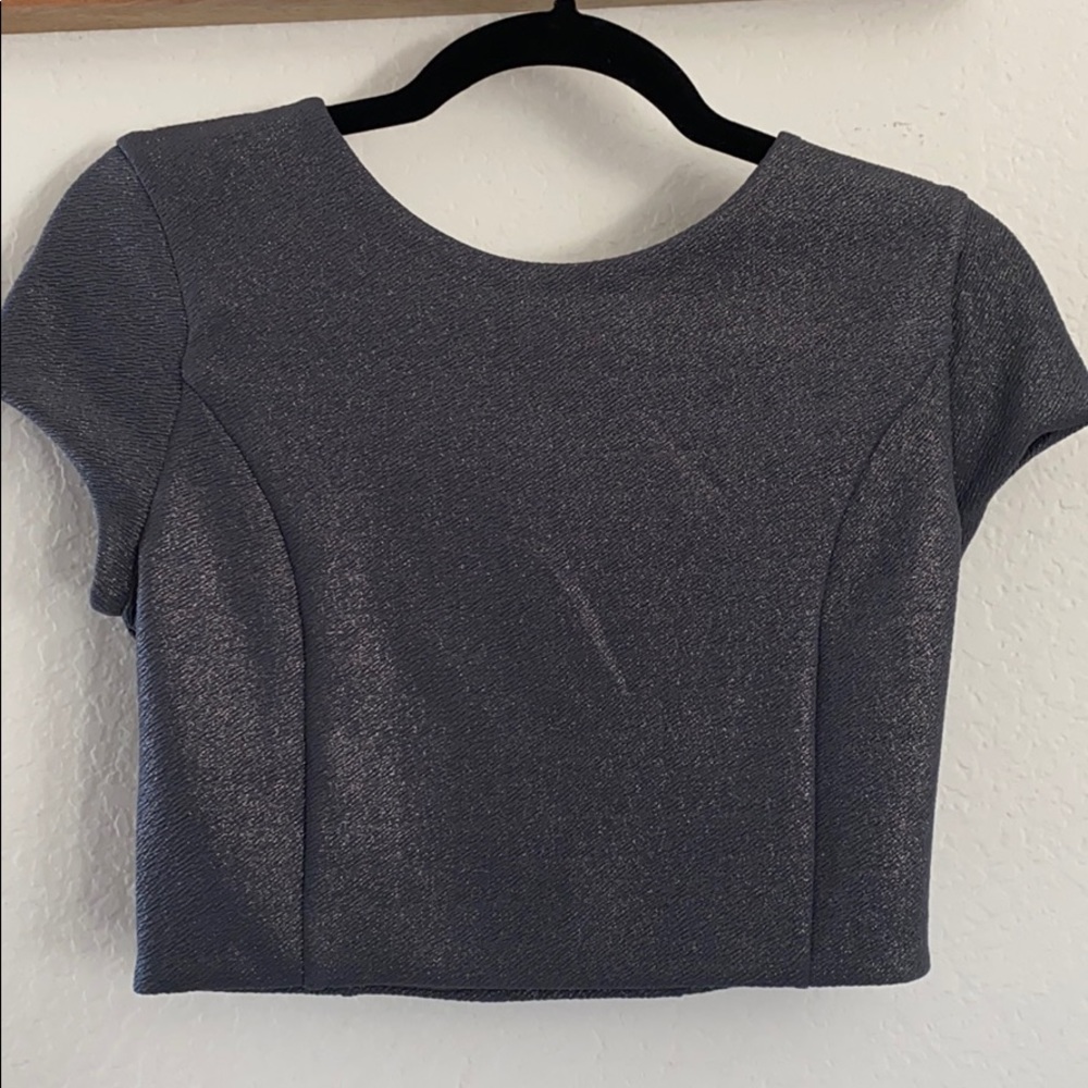 Metallic Crop top